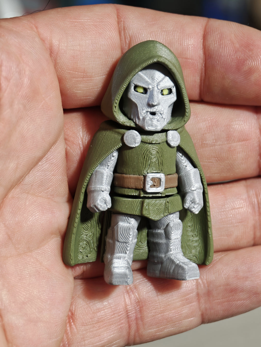 Articulated Doctor Doom Minifigure Collectible Keychain