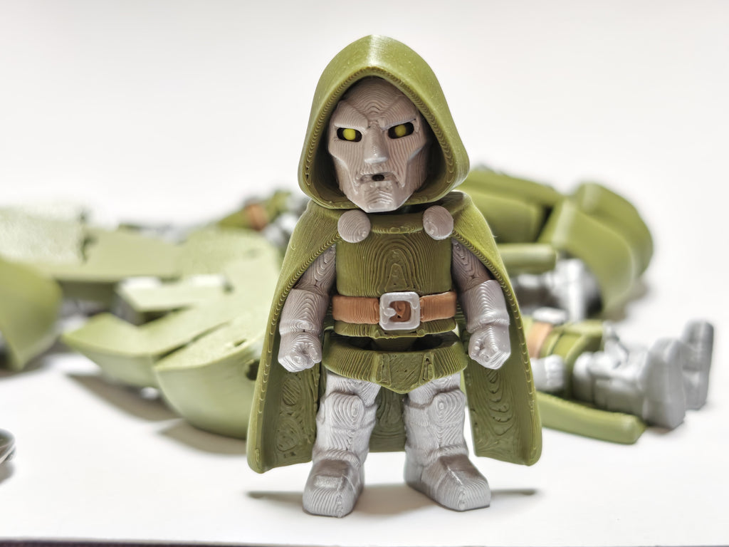 Articulated Doctor Doom Minifigure Collectible Keychain