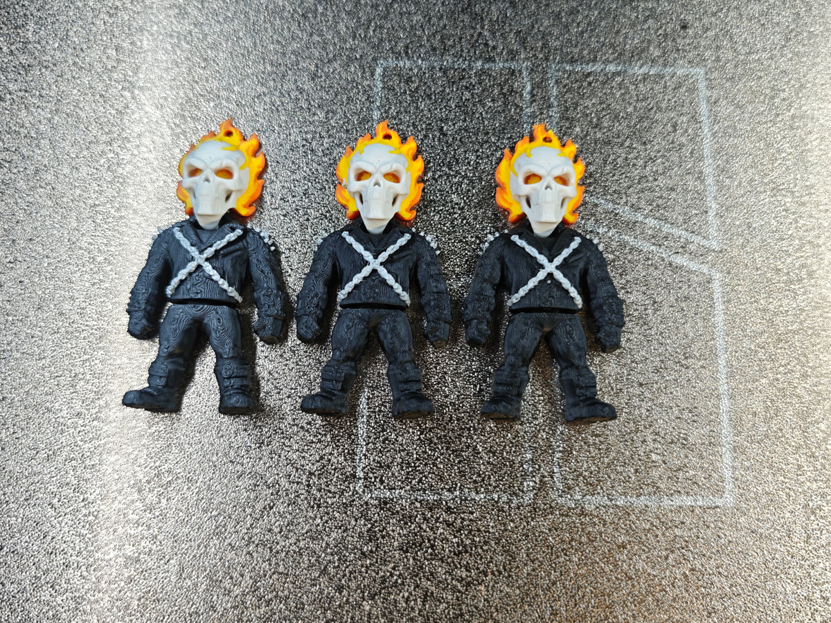 Articulated Ghost Rider Minifigure Collectible Keychain