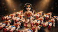 Articulated Wonder Woman Minifigure Collectible Keychain.