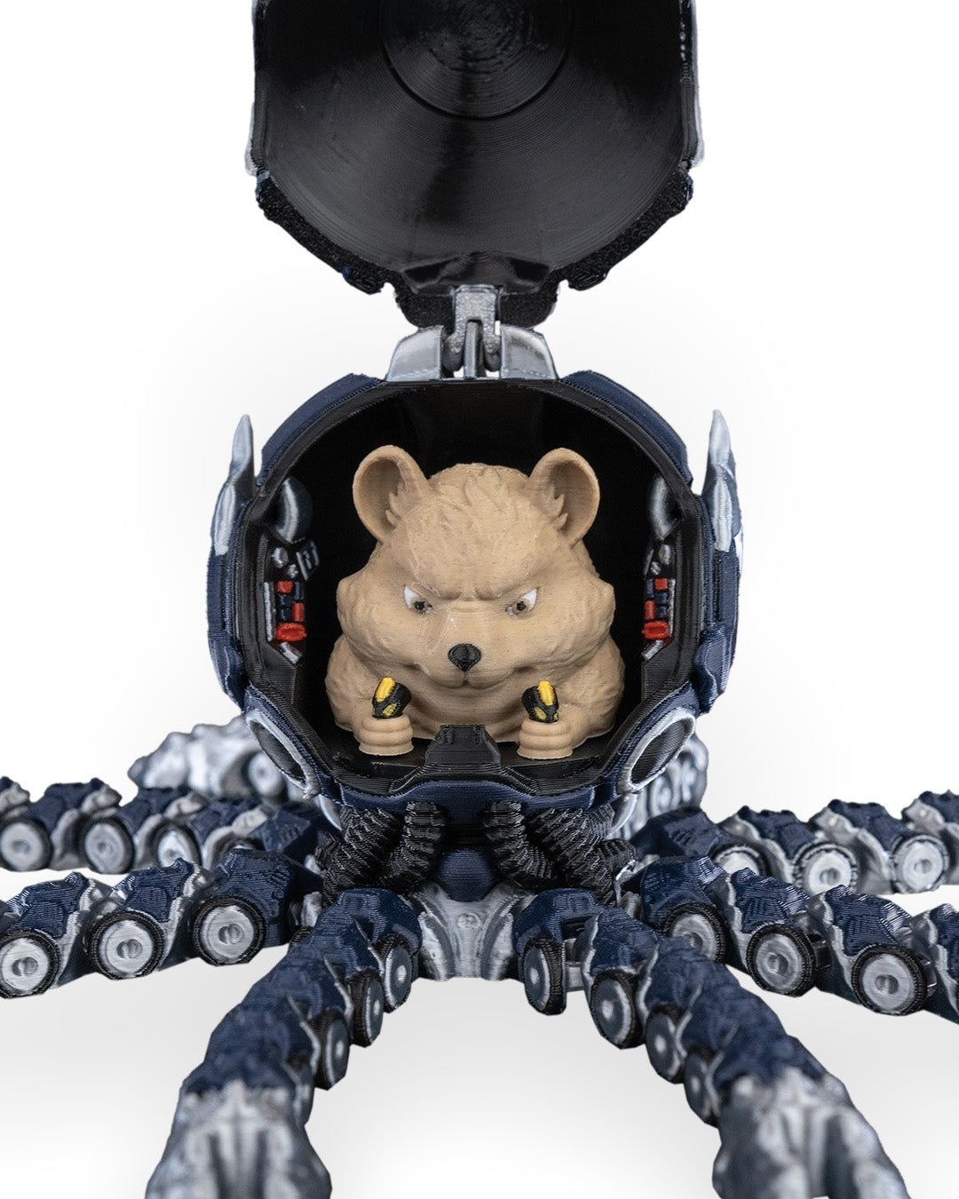 OCTOBOT Articulated Mechanical Octopus with Hamster Pilot