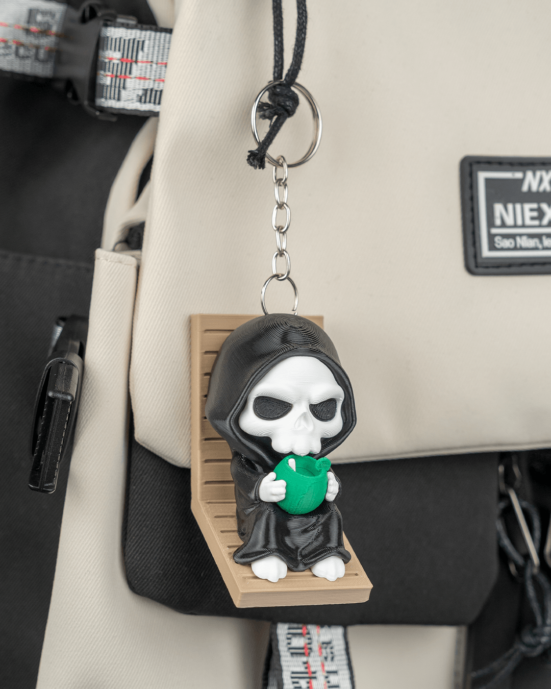 Grim Reaper "Rest in Paradise" Collectible Figure Keychain