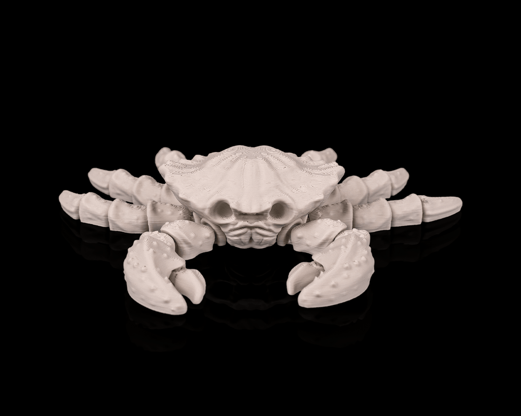Articulated Skeleton Crab Figurine