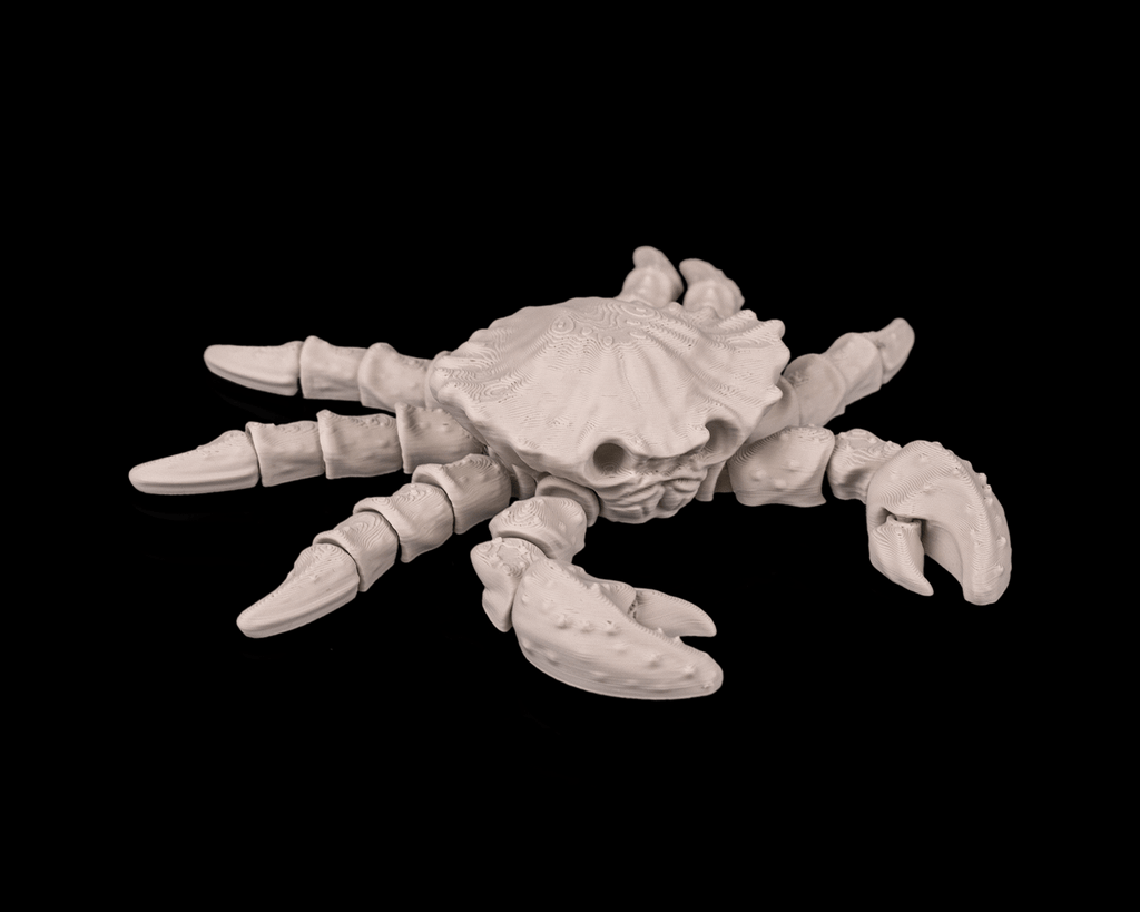 Articulated Skeleton Crab Figurine