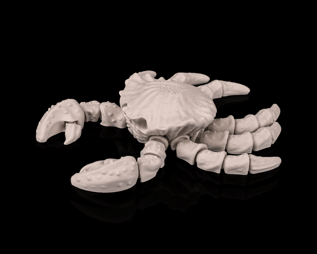 Articulated Skeleton Crab Figurine