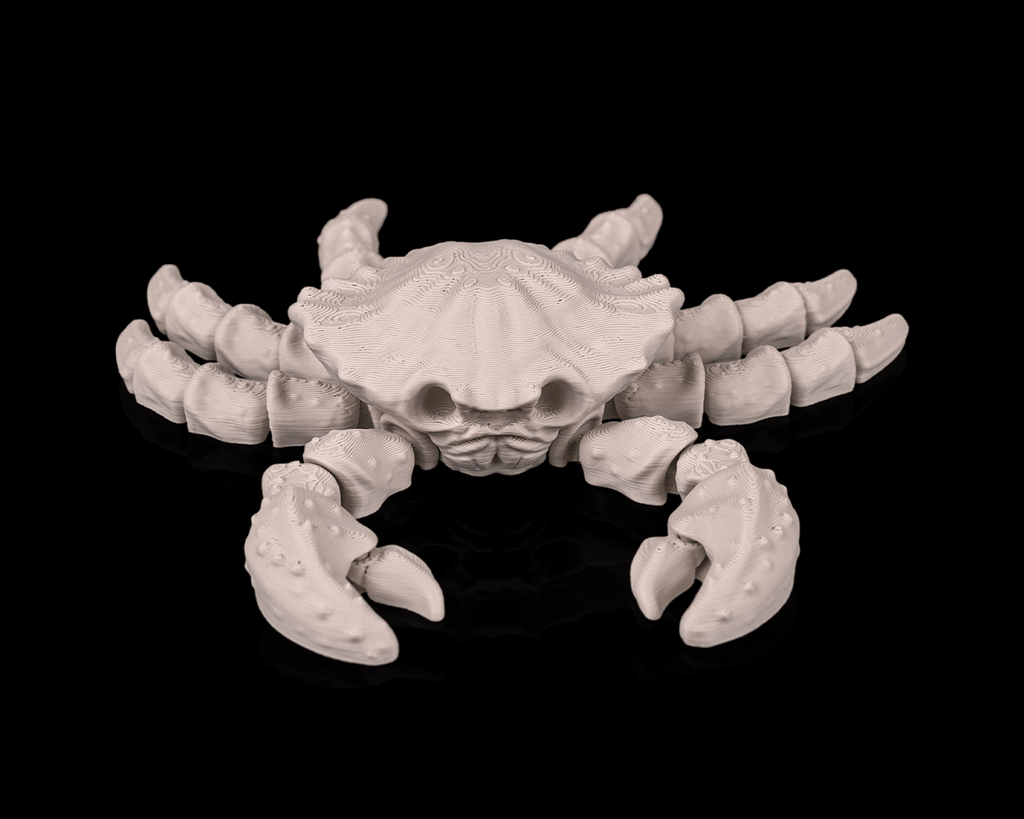 Articulated Skeleton Crab Figurine