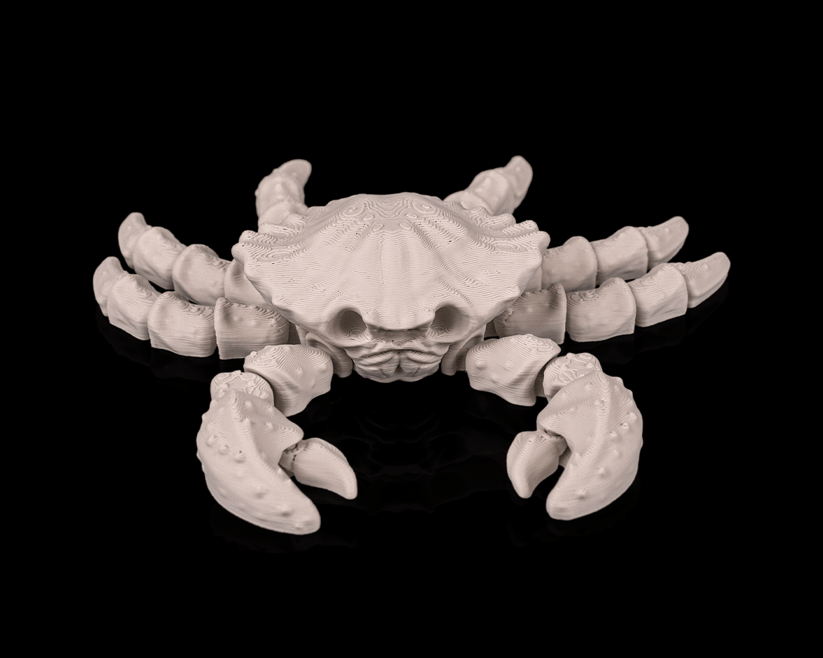 Articulated Skeleton Crab Figurine