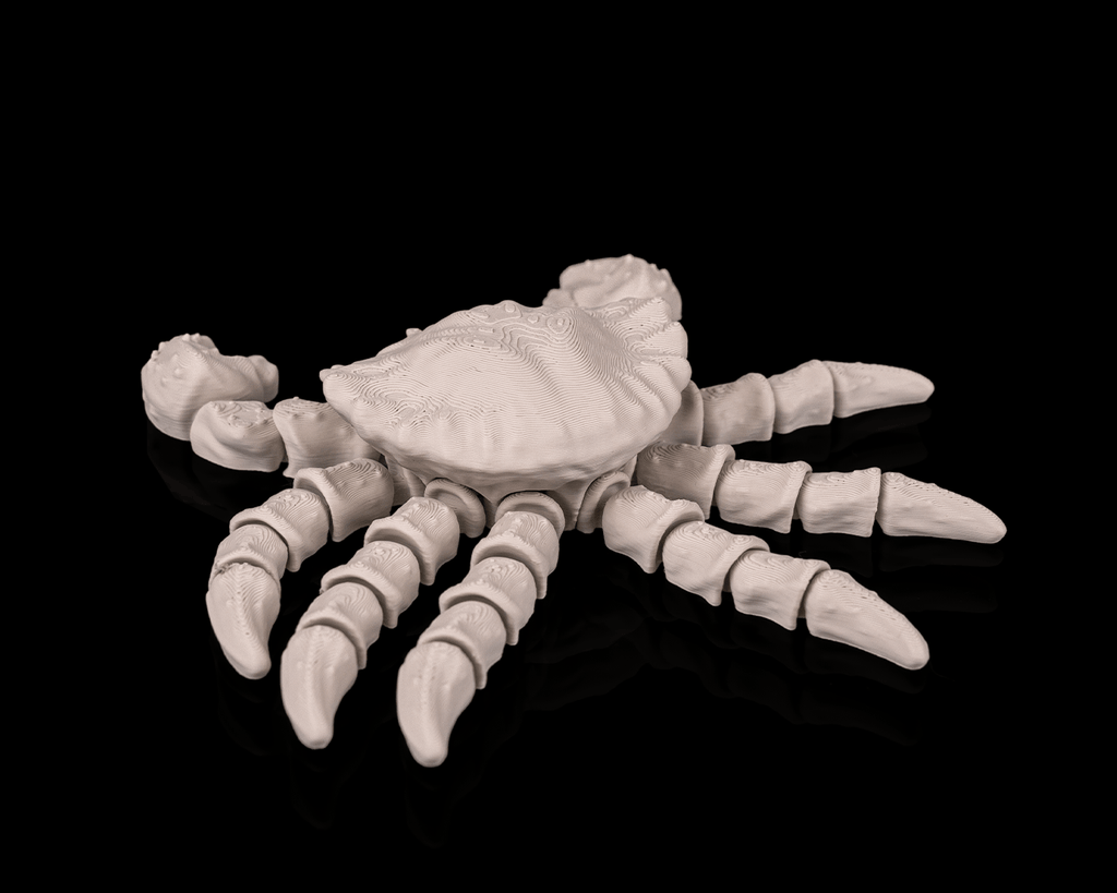 Articulated Skeleton Crab Figurine