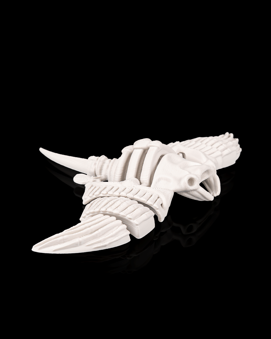 Articulated Skeleton Manta Ray Figurine