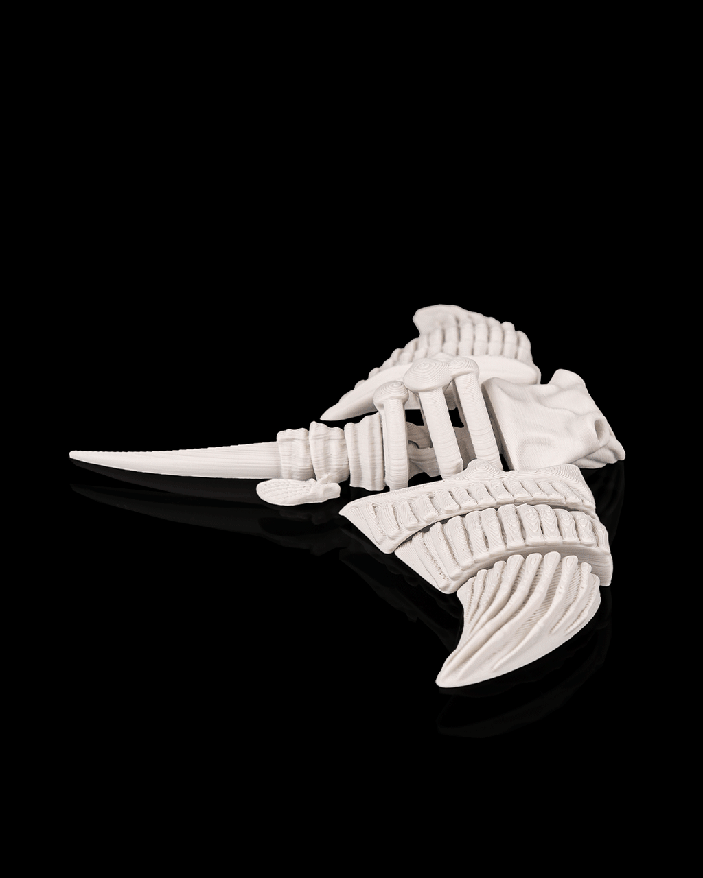 Articulated Skeleton Manta Ray Figurine