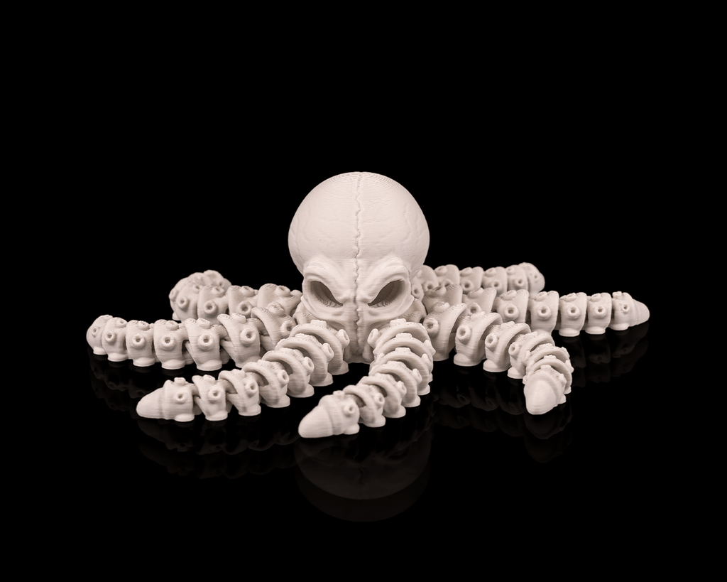 Articulated Skeleton Octopus Figurine – Balanced Life 3D Print