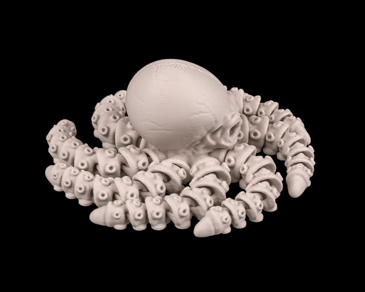 Articulated Skeleton Octopus Figurine