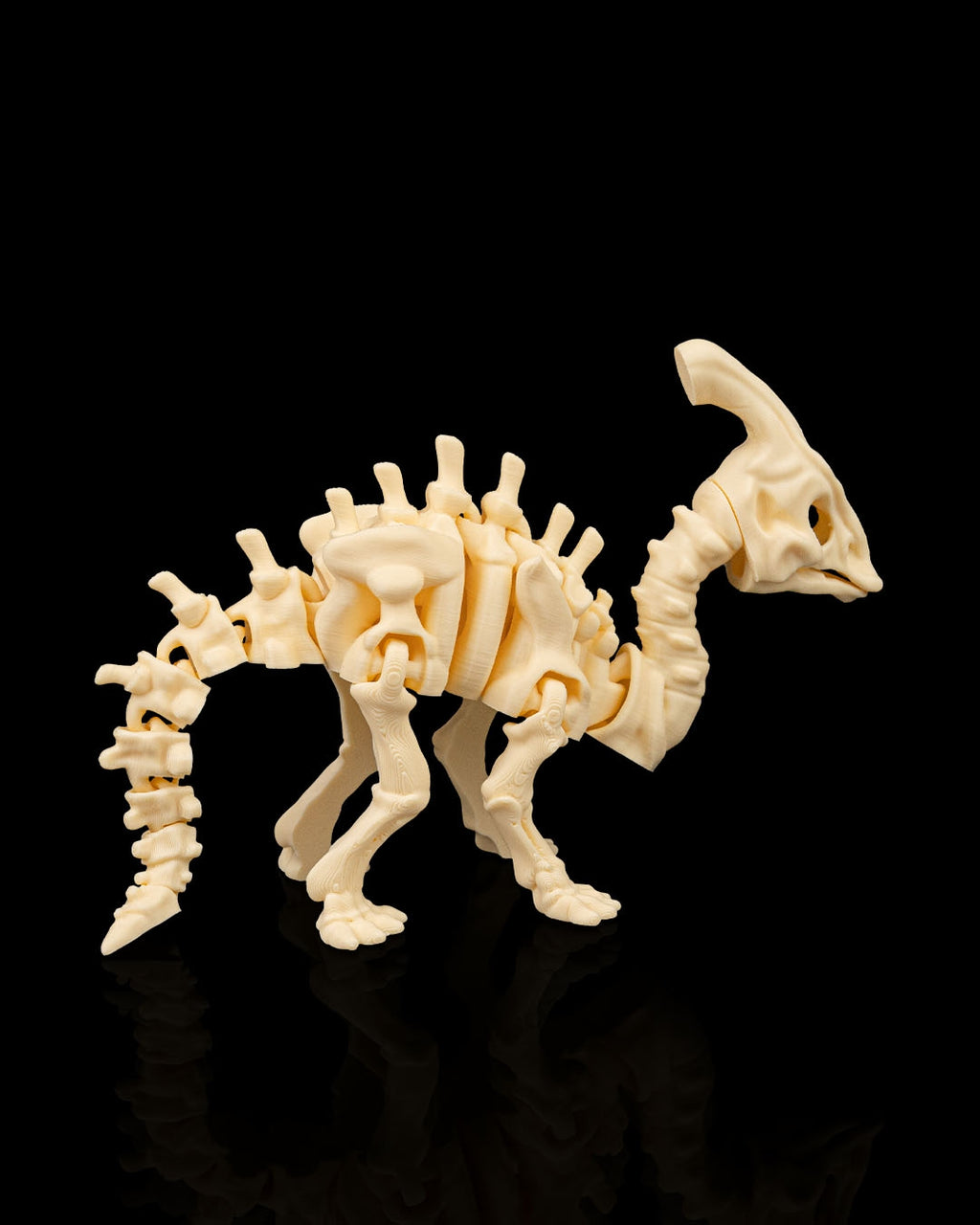Articulated Skeleton Parasaurolophus Dinosaur Figurine