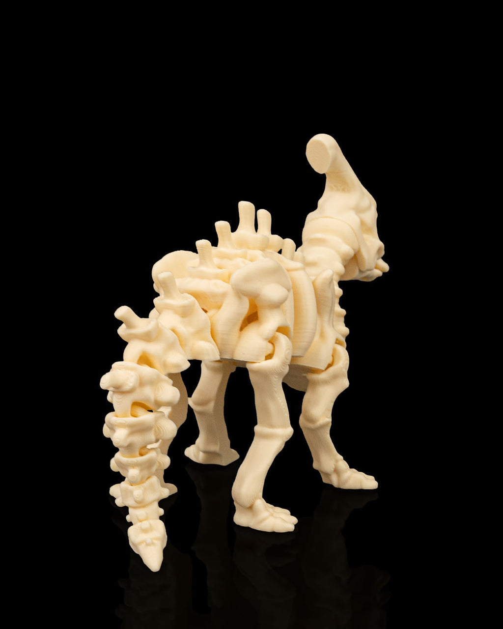 Articulated Skeleton Parasaurolophus Dinosaur Figurine