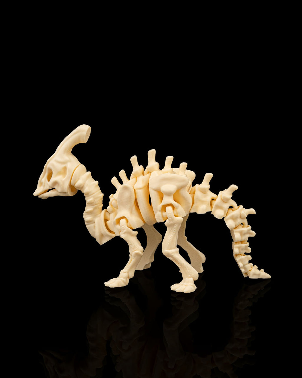 Articulated Skeleton Parasaurolophus Dinosaur Figurine