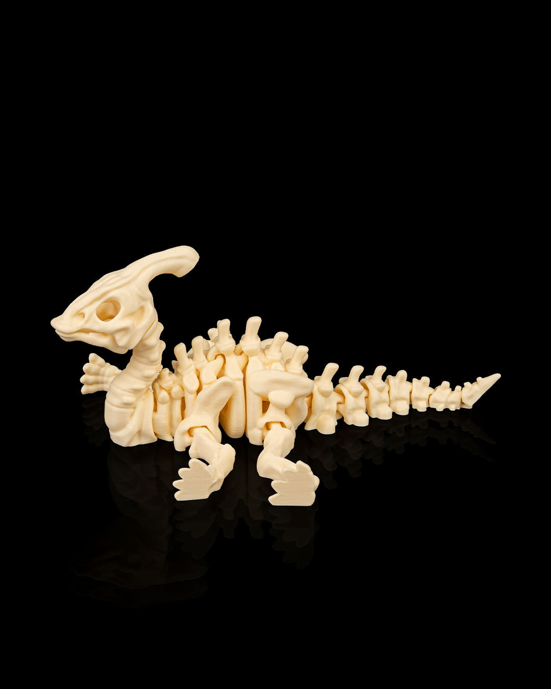 Articulated Skeleton Parasaurolophus Dinosaur Figurine
