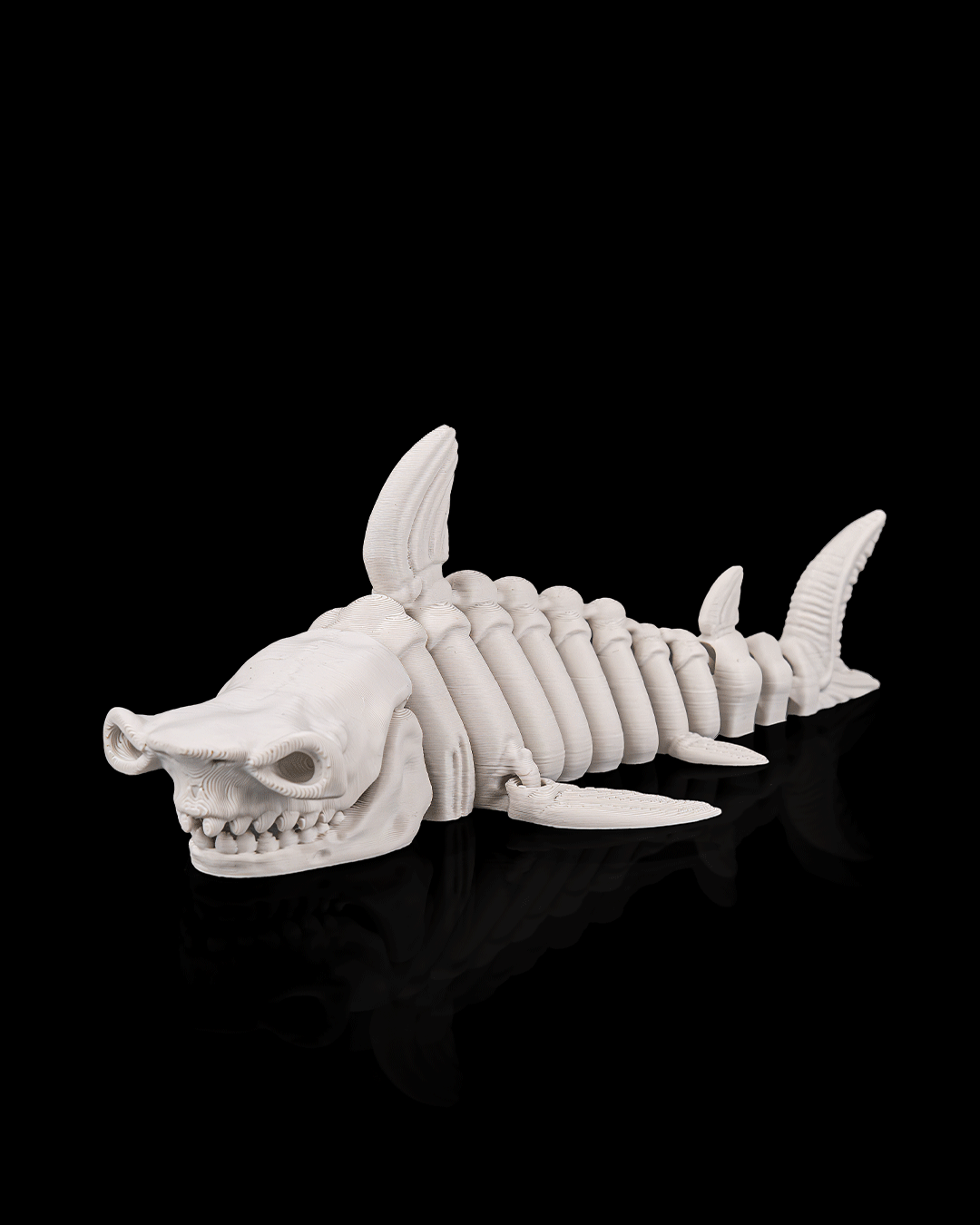 Articulated Skeleton Shark Figurine