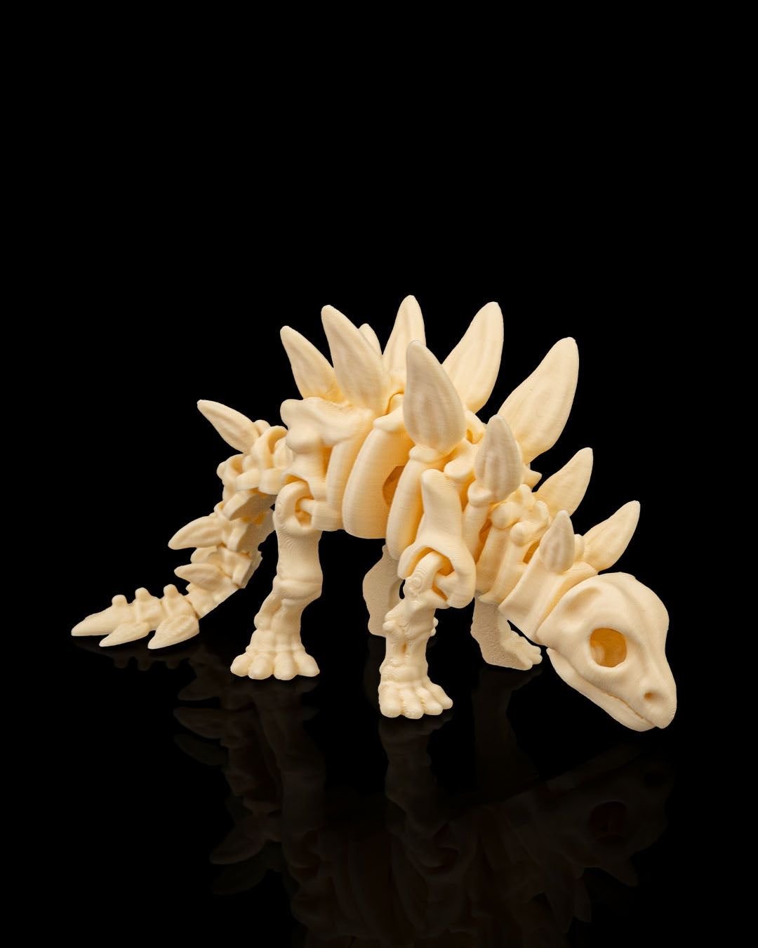 Articulated Skeleton Stegosaurus Dinosaur Figurine