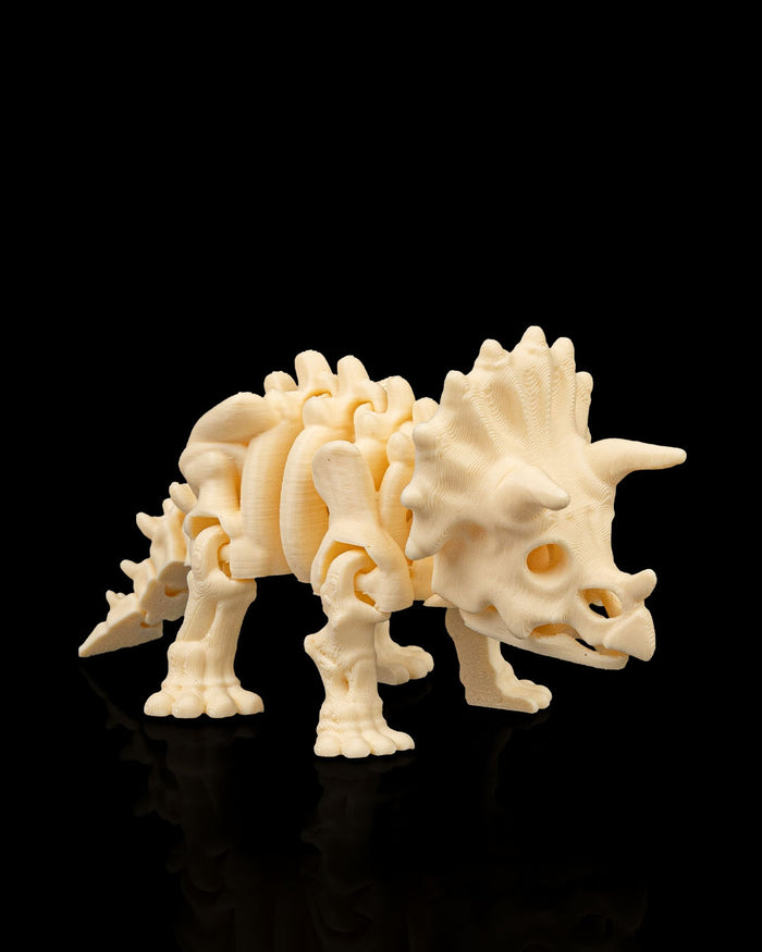Articulated Skeleton Triceratops Dinosaur Figurine