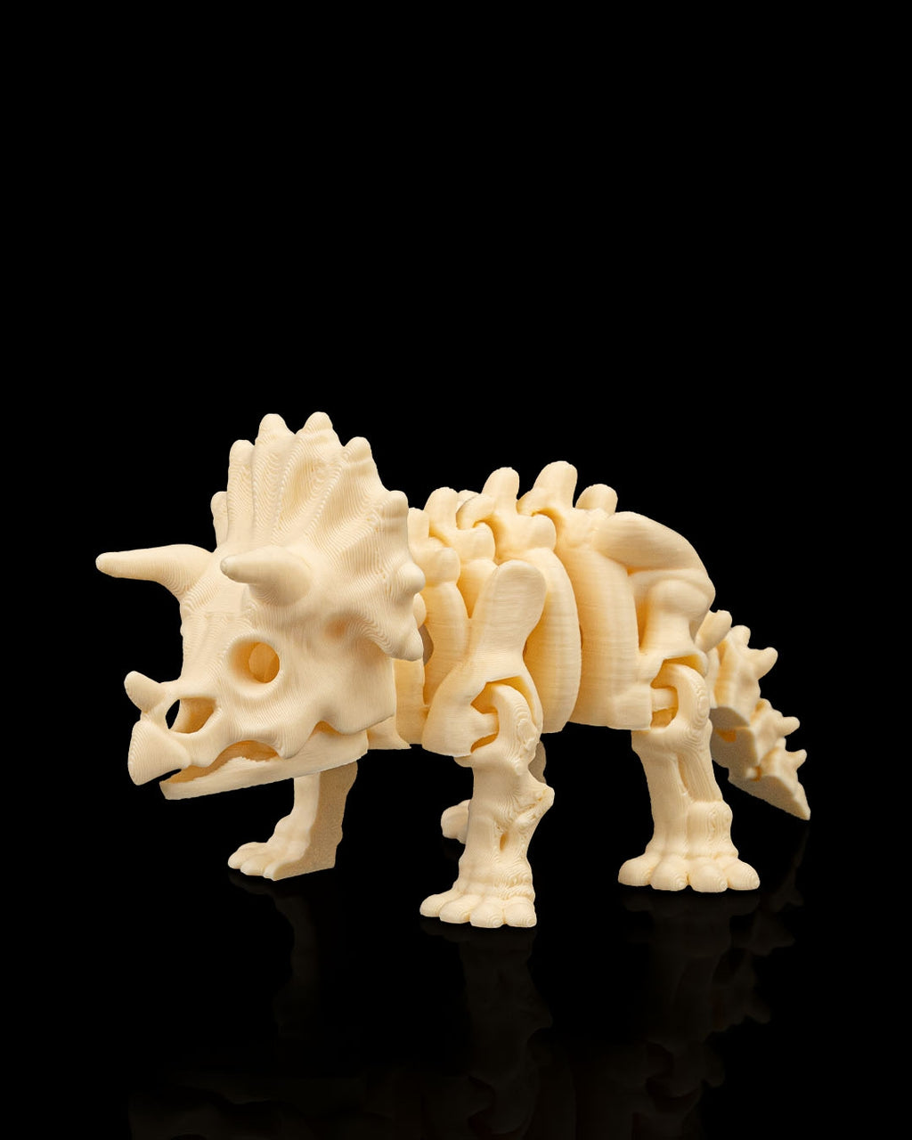 Articulated Skeleton Triceratops Dinosaur Figurine
