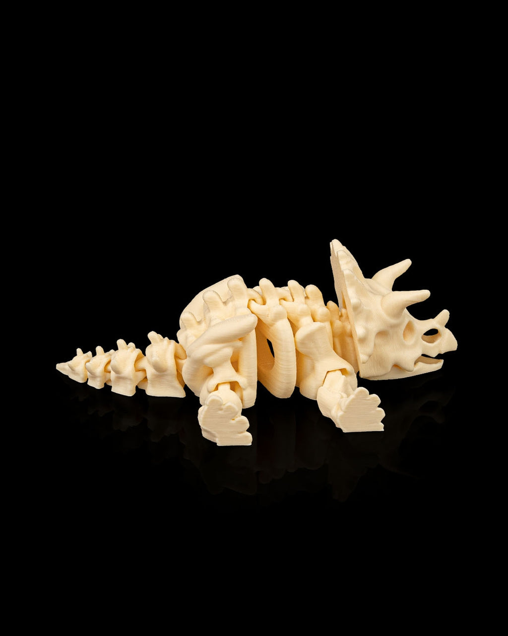Articulated Skeleton Triceratops Dinosaur Figurine