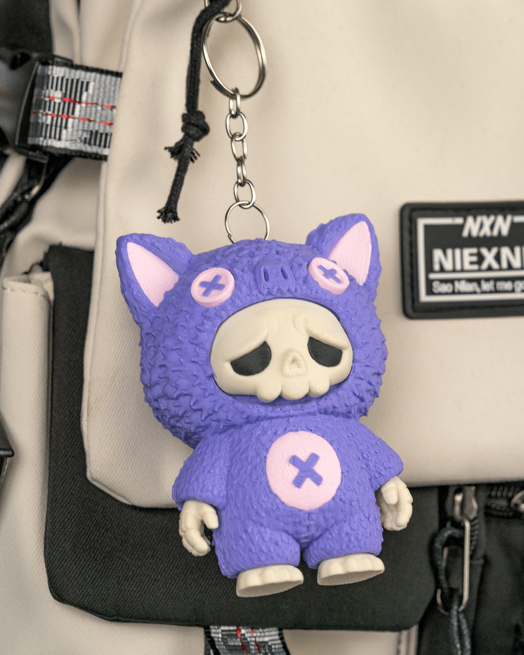 SKUBBIES Grim Reaper "Batz" Collectible Figure Keychain