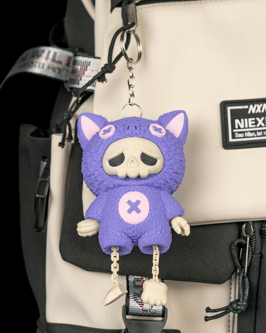 SKUBBIES Grim Reaper "Batz" Collectible Figure Keychain