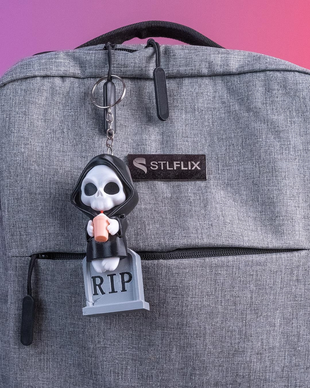 Grim Reaper "Sweet Rest" Collectible Figure Keychain