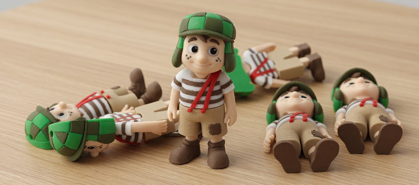 Articulated Chavo del 8 Minifigure Collectible Keychain.