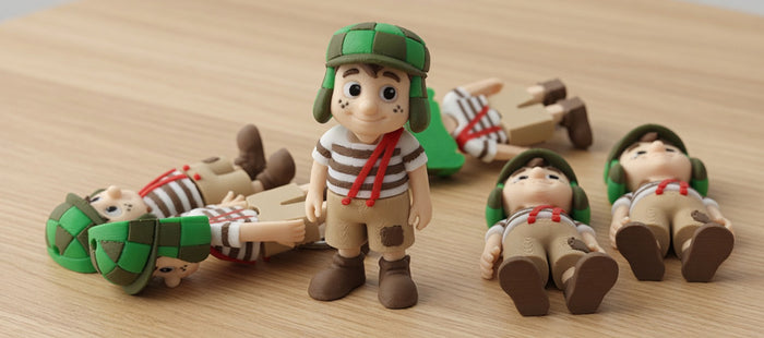 Articulated Chavo del 8 Minifigure Collectible Keychain.