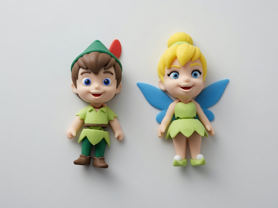 Articulated Peter Pan Minifigure Collectible Keychain.