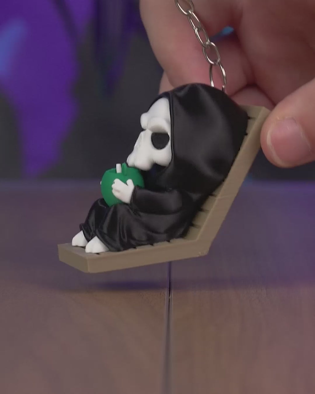 Grim Reaper "Rest in Paradise" Collectible Figure Keychain