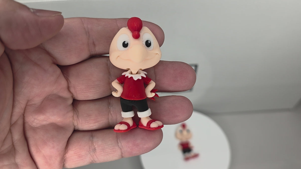 Articulated Condorito Minifigure Collectible Keychain