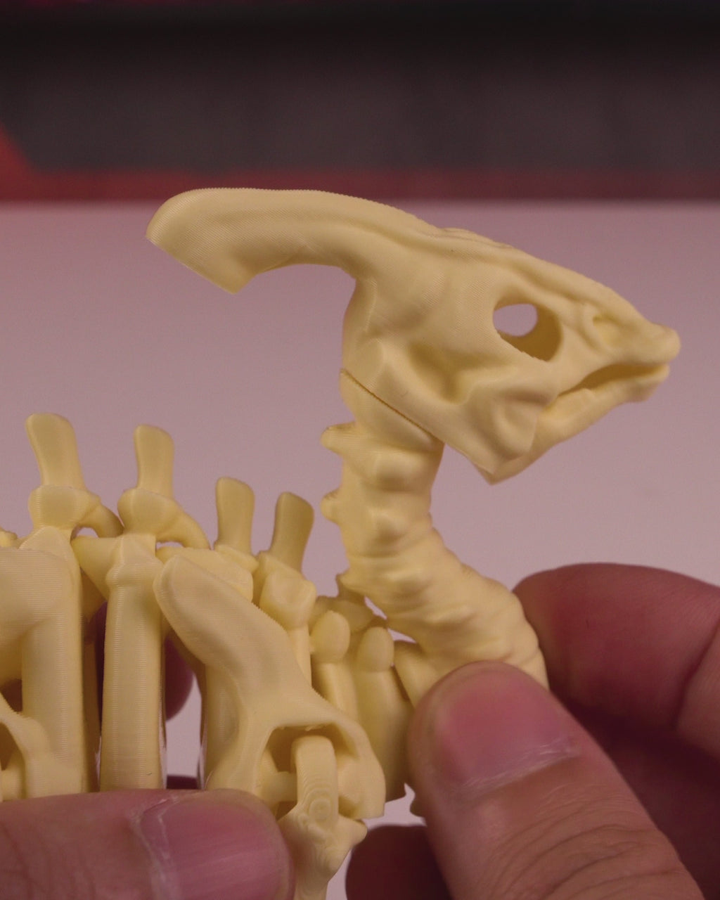 Articulated Skeleton Parasaurolophus Dinosaur Figurine