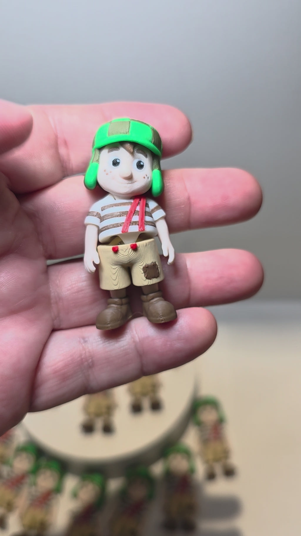 Articulated Chavo del 8 Minifigure Collectible Keychain.