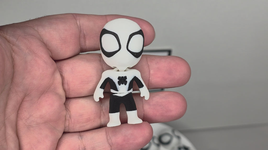 Articulated Spiderman Minifigure Collectible Keychain – 4 Suit Variants