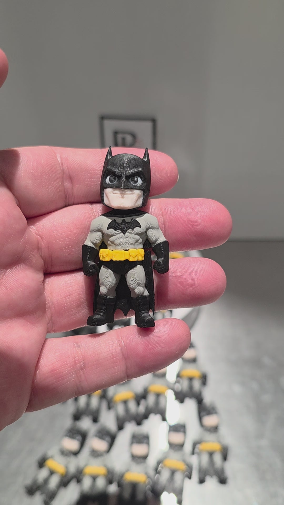 Articulated Batman Minifigure Collectible Keychain – 2 Suit Variants