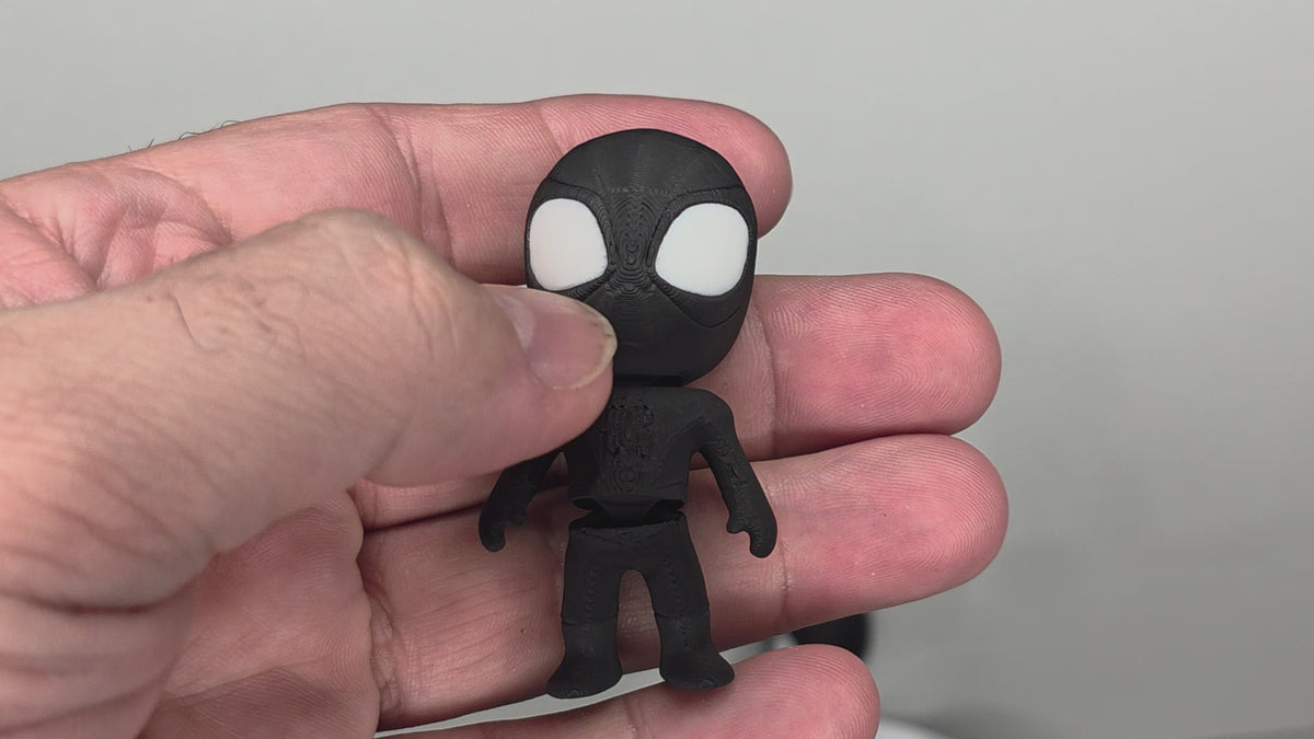 Articulated Spiderman Minifigure Collectible Keychain – 4 Suit Variants