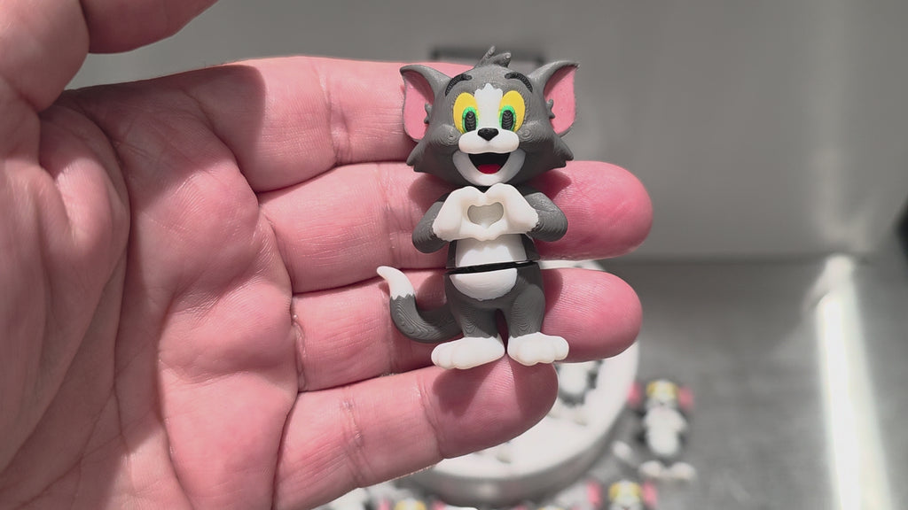 Articulated Tom (Tom and Jerry) Minifigure Collectible Keychain