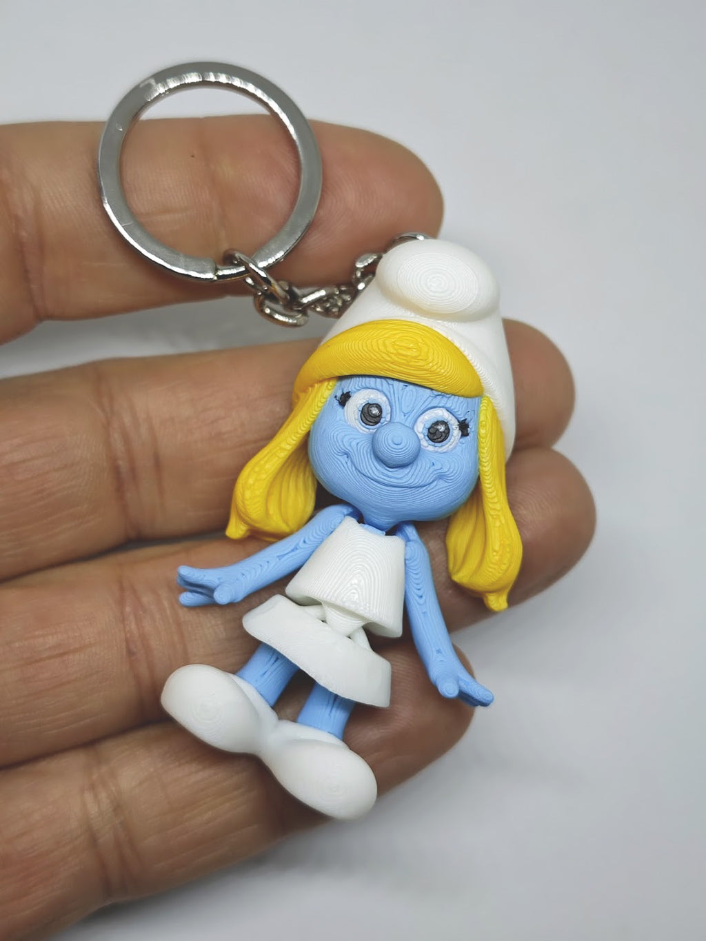 Articulated Smurfs Collection Minifigure Keychains – 8 Character Variants