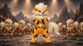 Articulated Arcanine Minifigure Collectible Keychain